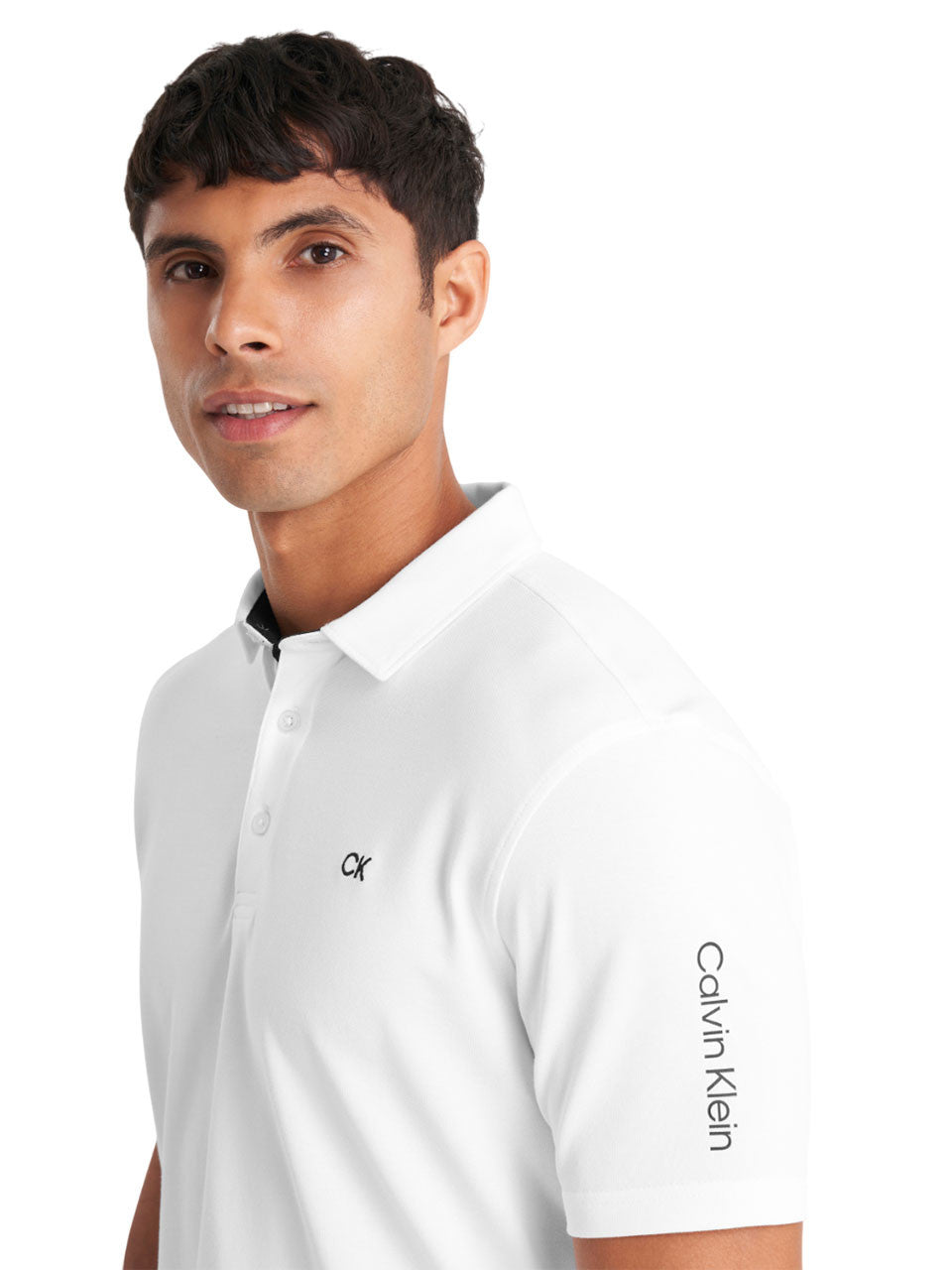 Calvin Klein Cotton Blend Uni Polo - White