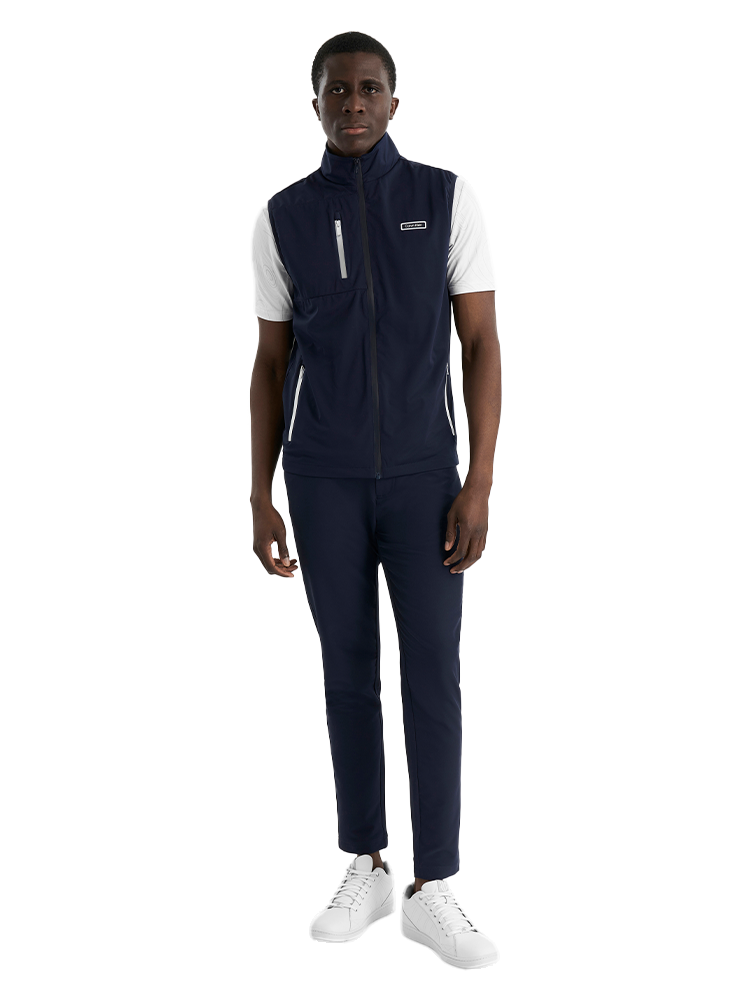Calvin Klein Deerpark Lightweight Full Zip Gilet - Navy