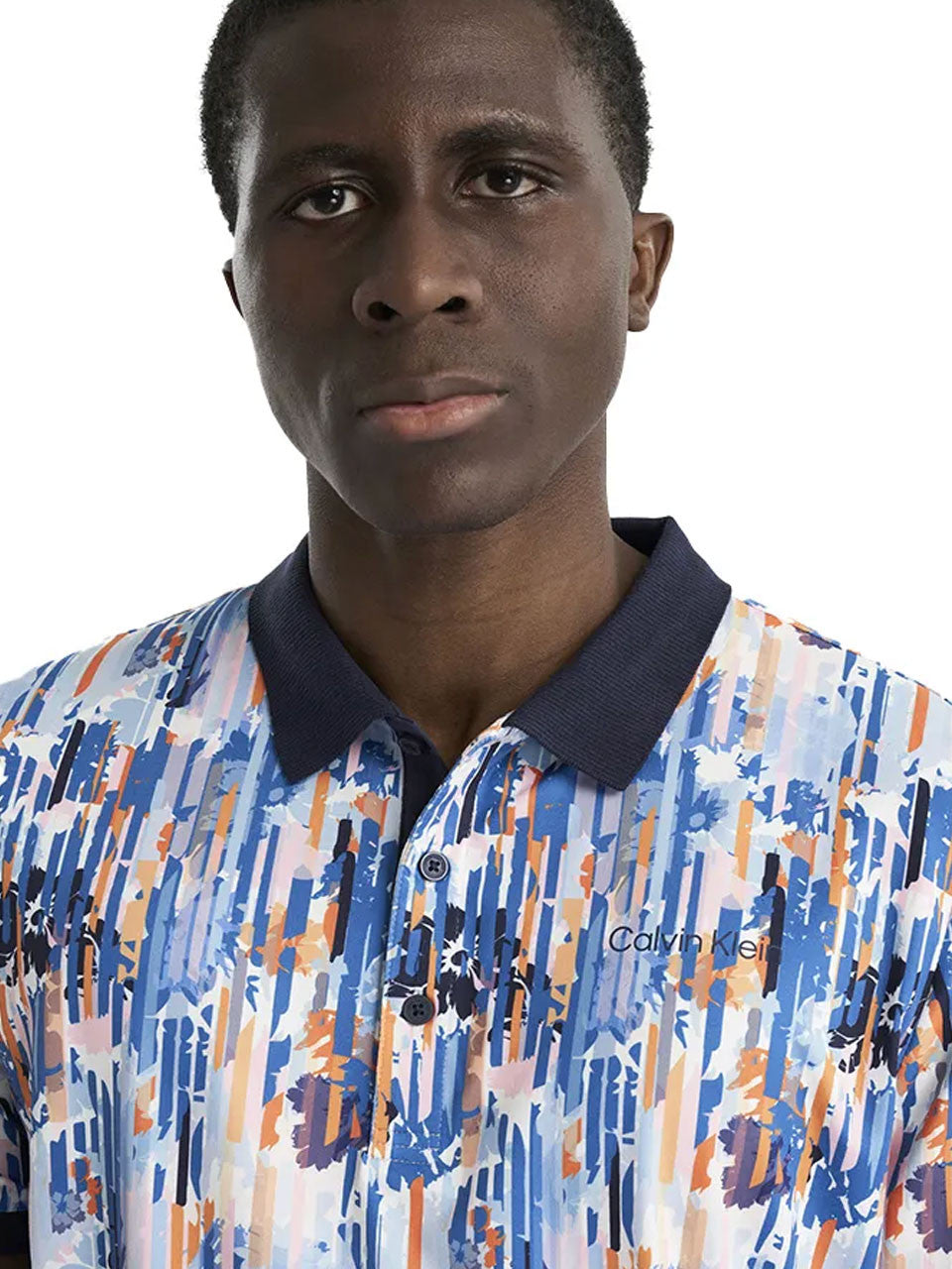 Calvin Klein Glitch Print Polo Shirt - Glitch Print