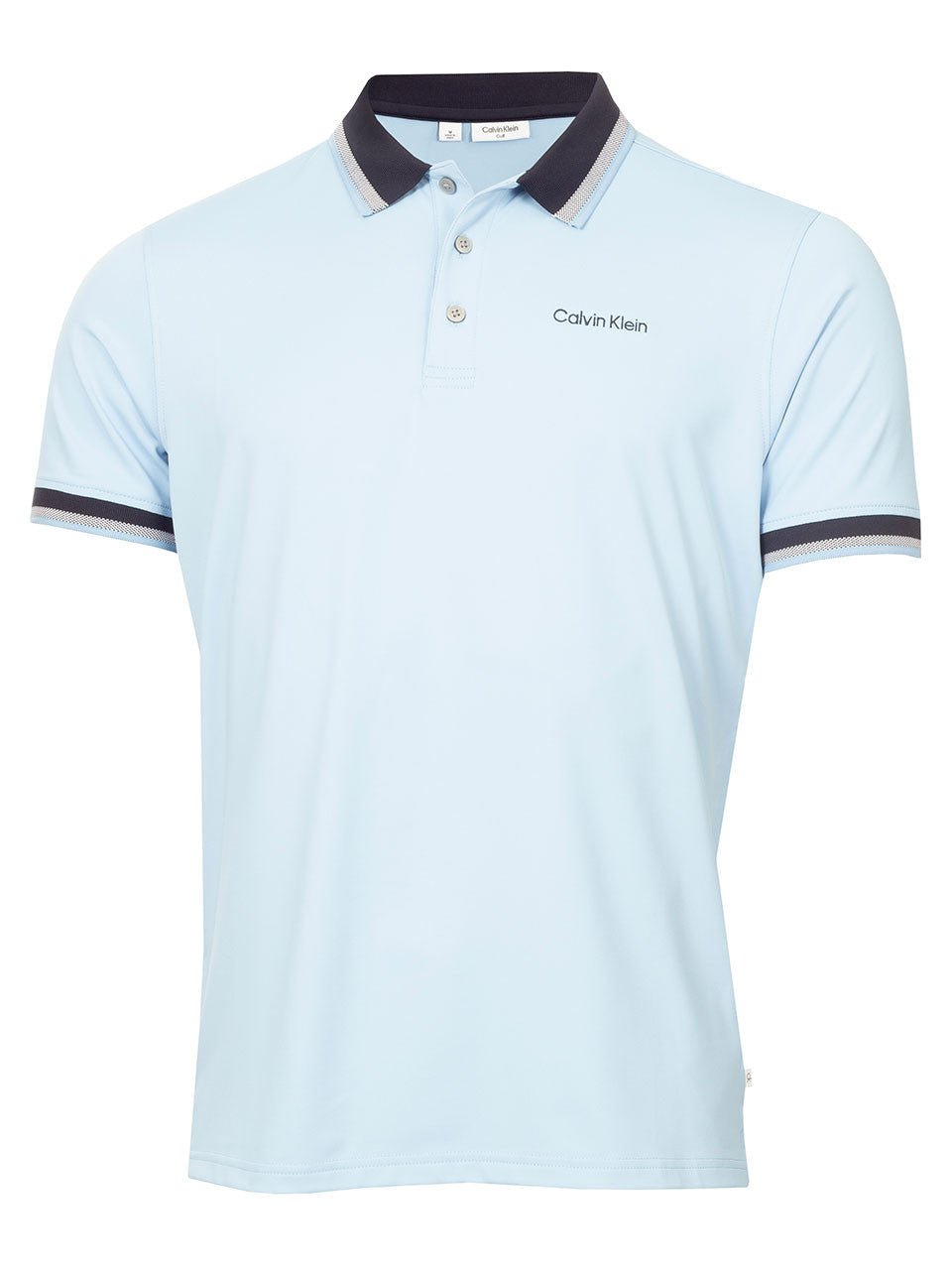 Calvin Klein Greenville Jersey Polo - Dusty Blue