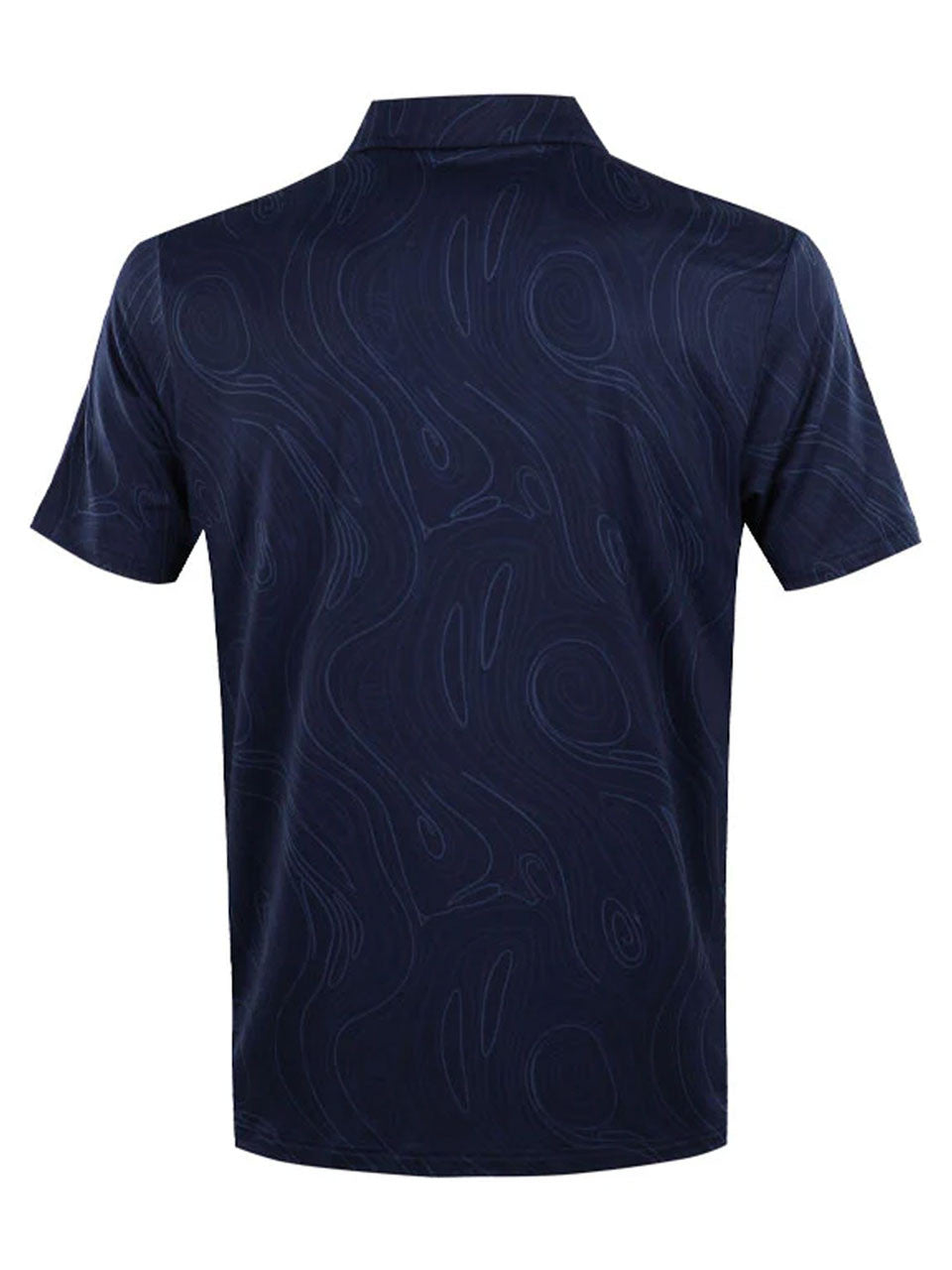 Calvin Klein Marble Print Polo Shirt - Navy