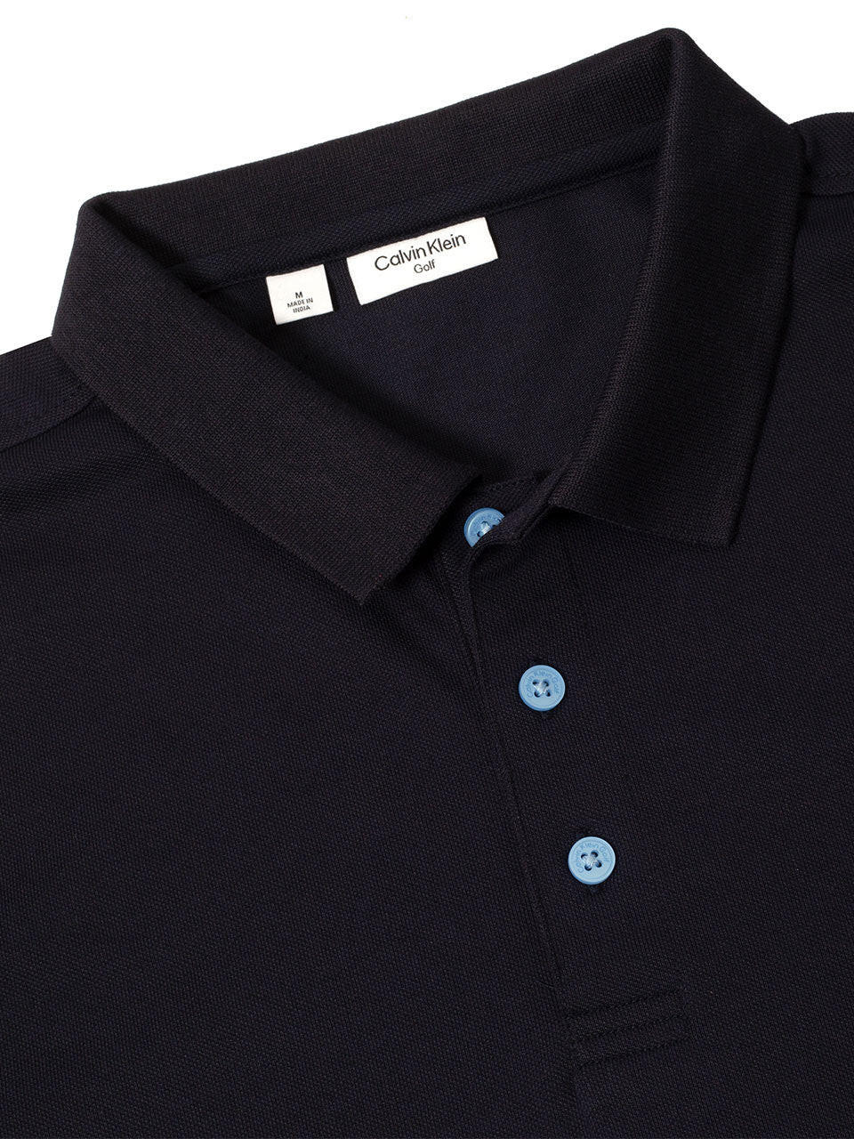 Calvin Klein Mason Cotton Blend Polo - Navy/Dusty Blue