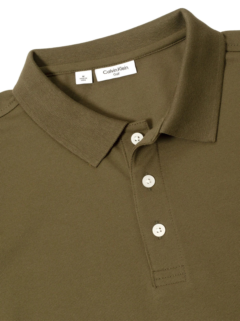 Calvin Klein Mason Cotton Blend Polo - Olive