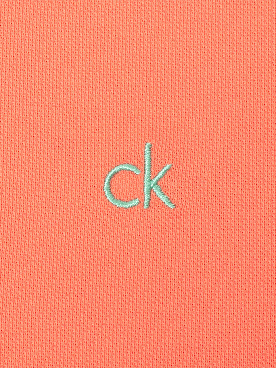 Calvin Klein Mason Cotton Blend Polo - Peach