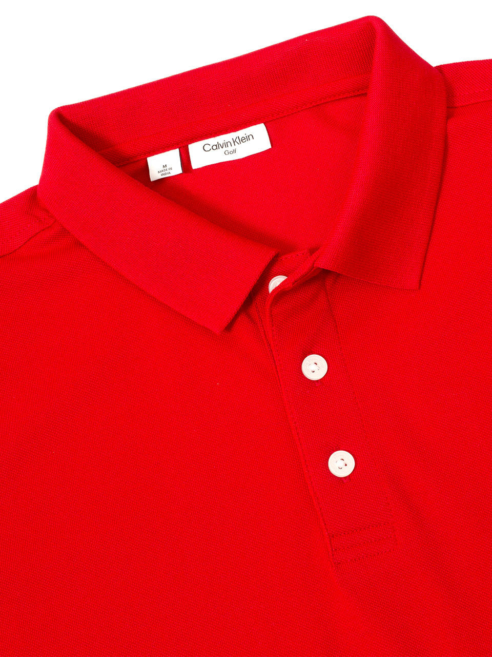 Calvin Klein Mason Cotton Blend Polo - Red