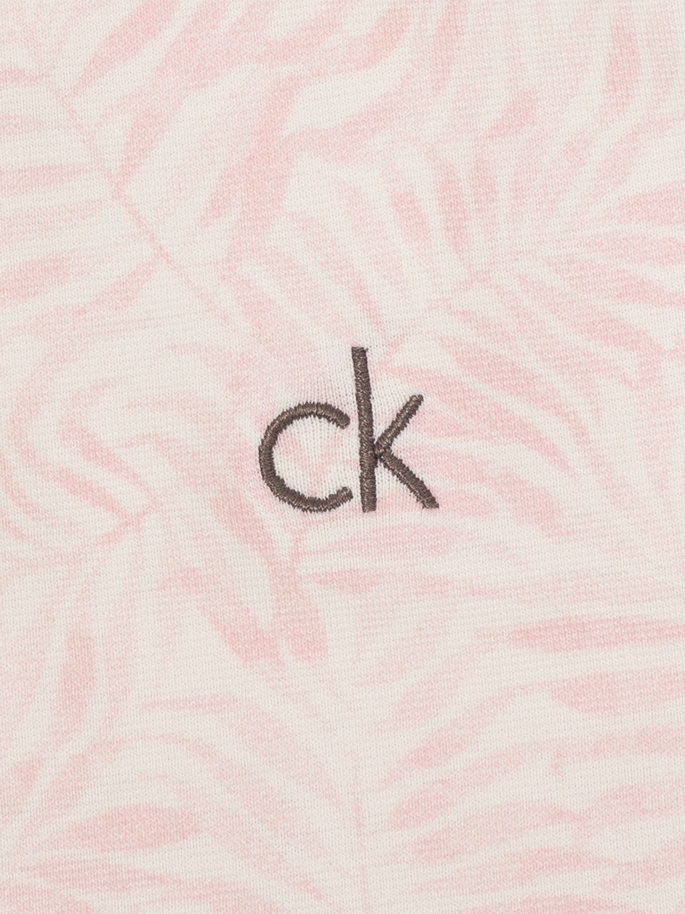 Calvin Klein Palm Printed Polo - Baby Pink