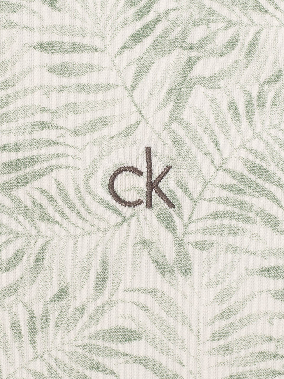 Calvin Klein Palm Printed Polo - Sage