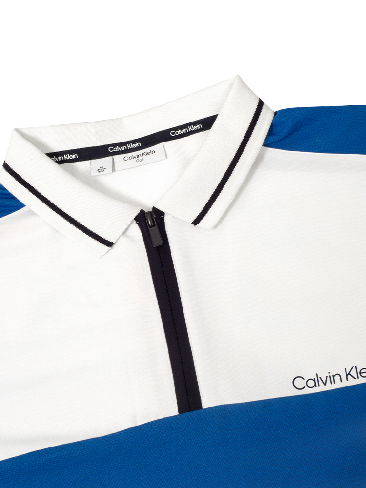 Calvin Klein Springhill Colourblock Polo Shirt - Sapphire
