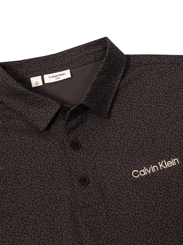 Calvin Klein Watkins Printed Polo - Black