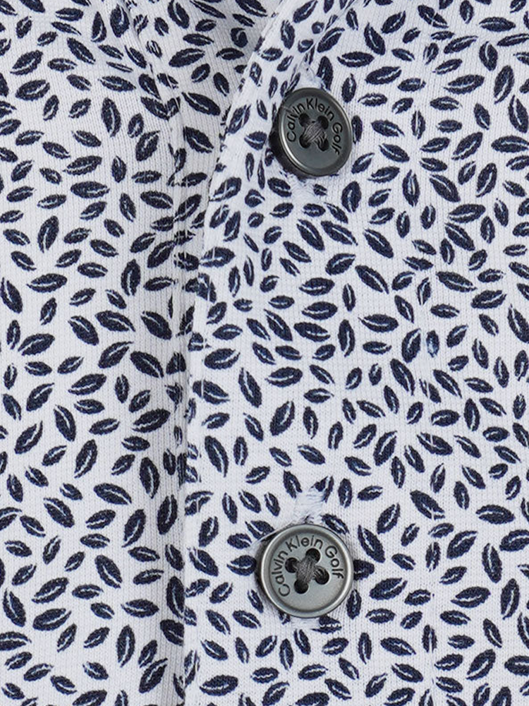 Calvin Klein Watkins Printed Polo - Navy