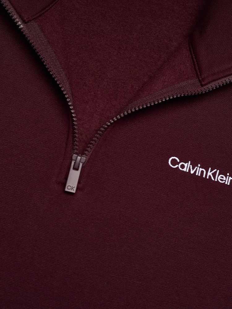 Calvin Klein West Lake Half Zip Layering - Burgundy
