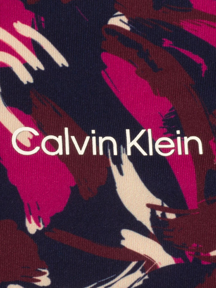 Calvin Klein Womens Brushstroke Printed Polo - Brushstroke Print