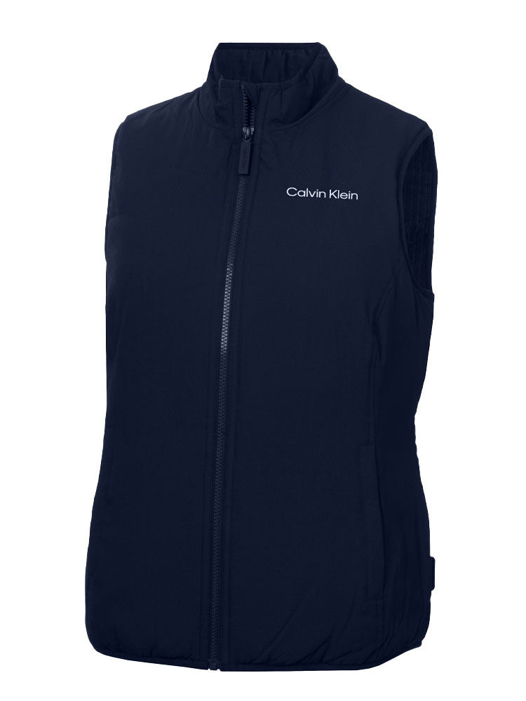 Calvin Klein Womens Faye Full Zip Gilet - Navy