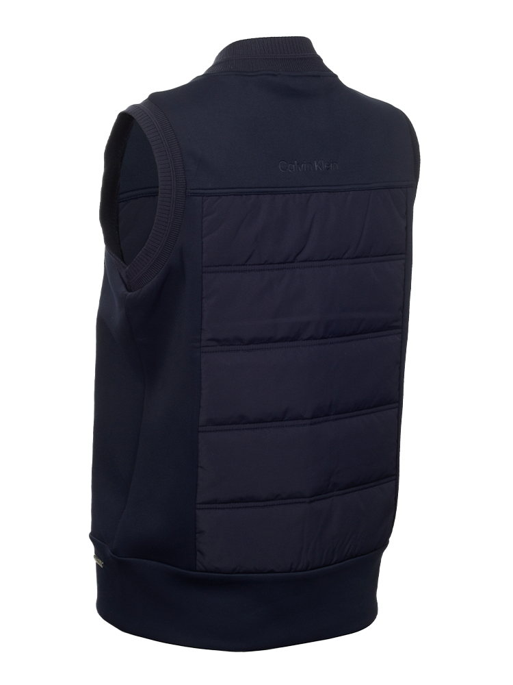 Calvin Klein Womens Hadleigh Hybrid Full Zip Gilet - Navy