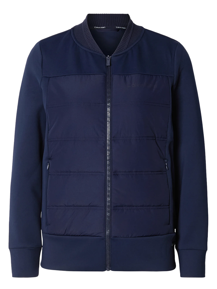 Calvin Klein Womens Hadleigh Hybrid Full Zip Jacket - Navy
