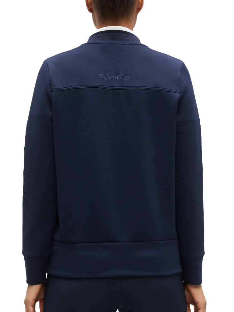 Calvin Klein Womens Hadleigh Hybrid Full Zip Jacket - Navy