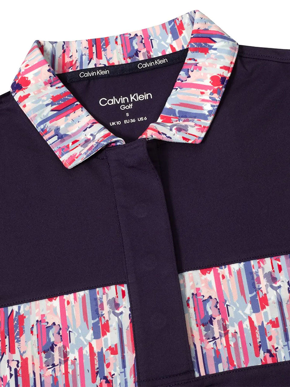 Calvin Klein Womens Isabella Short Sleeve Polo - Navy