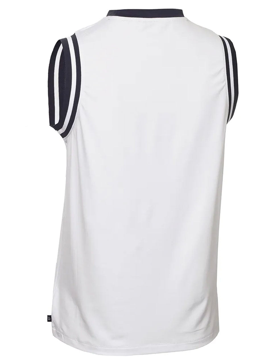 Calvin Klein Womens Leia Sleeveless Polo - White