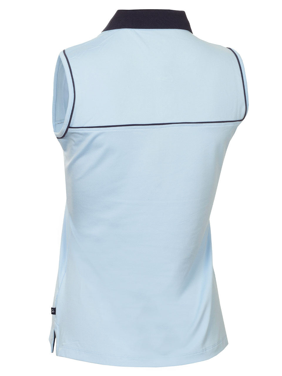 Calvin Klein Womens Manelle Sleeveless Polo - Blue Bell