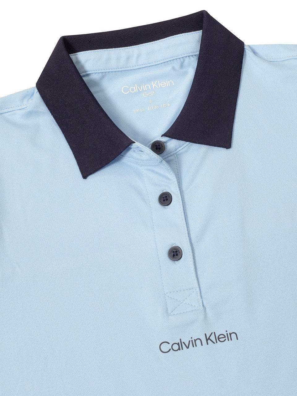 Calvin Klein Womens Manelle Sleeveless Polo - Blue Bell