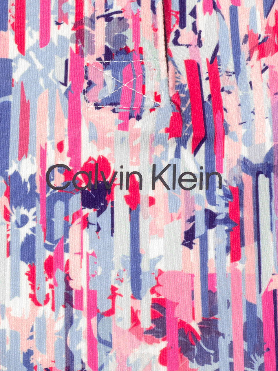 Calvin Klein Womens Manelle Sleeveless Polo - Glitch Print