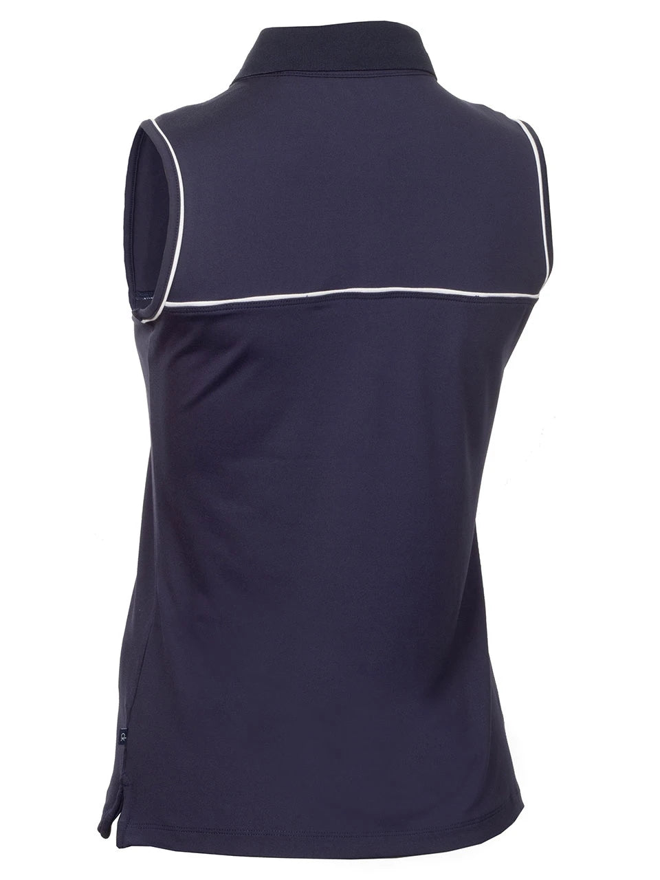 Calvin Klein Womens Manelle Sleeveless Polo - Navy