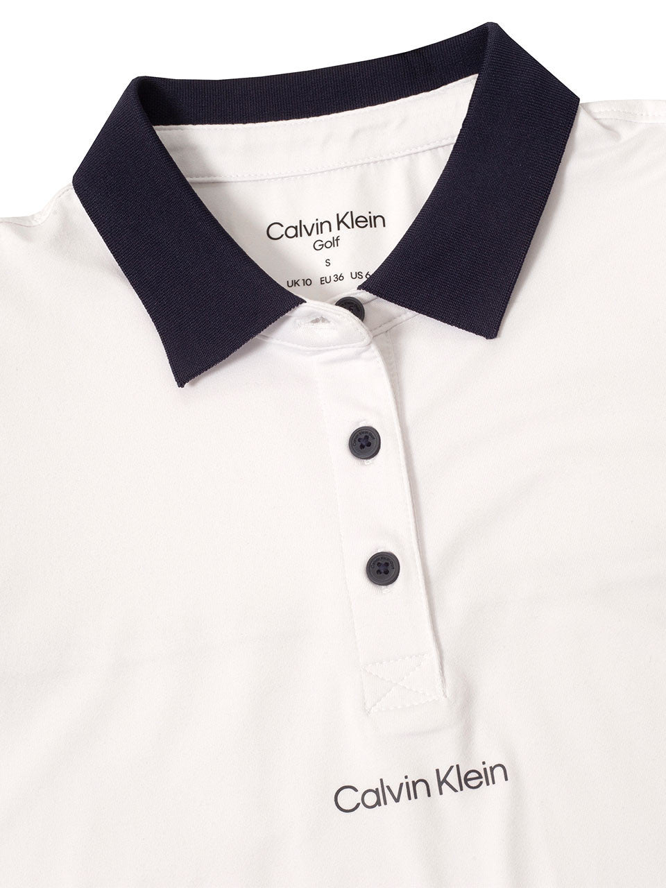 Calvin Klein Womens Manelle Sleeveless Polo - White