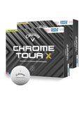 Callaway Chrome Tour X Triple Track Golf Balls - 2 Dozen White