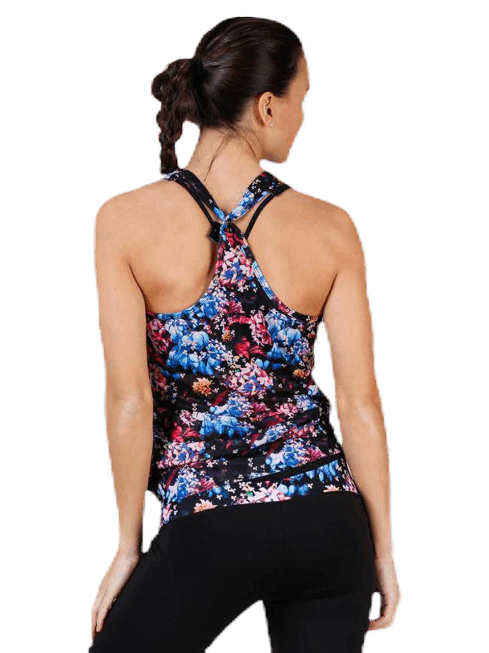 Daily Sports Women's Printed Loose Fit Tank - Black