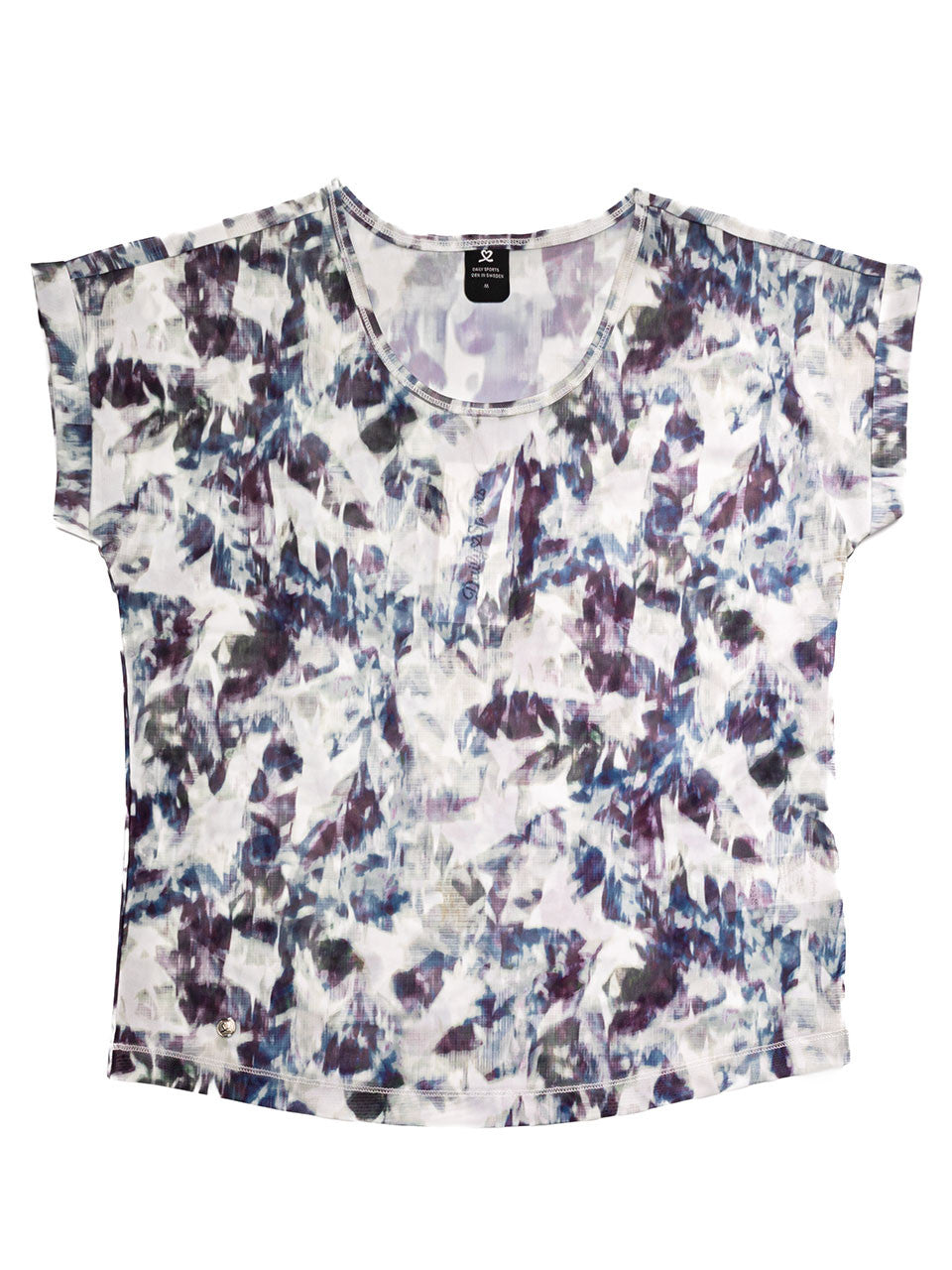 Daily Sports Women's Printed Loose Fit Tee - White