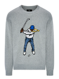 Eastside Golf Swingman Sweater - Heather Grey