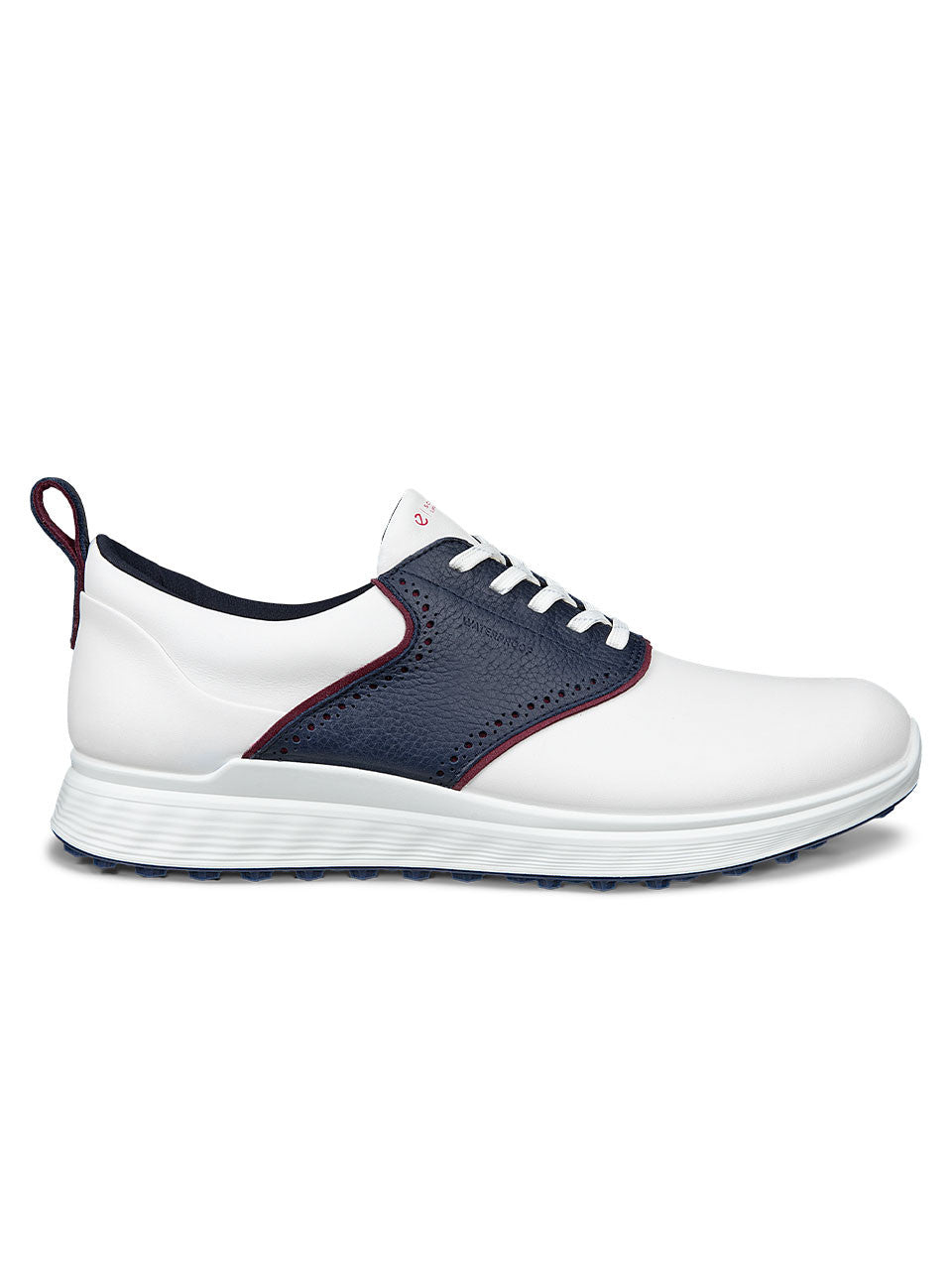 Ecco M S-Casual Golf Shoes - White/Navy
