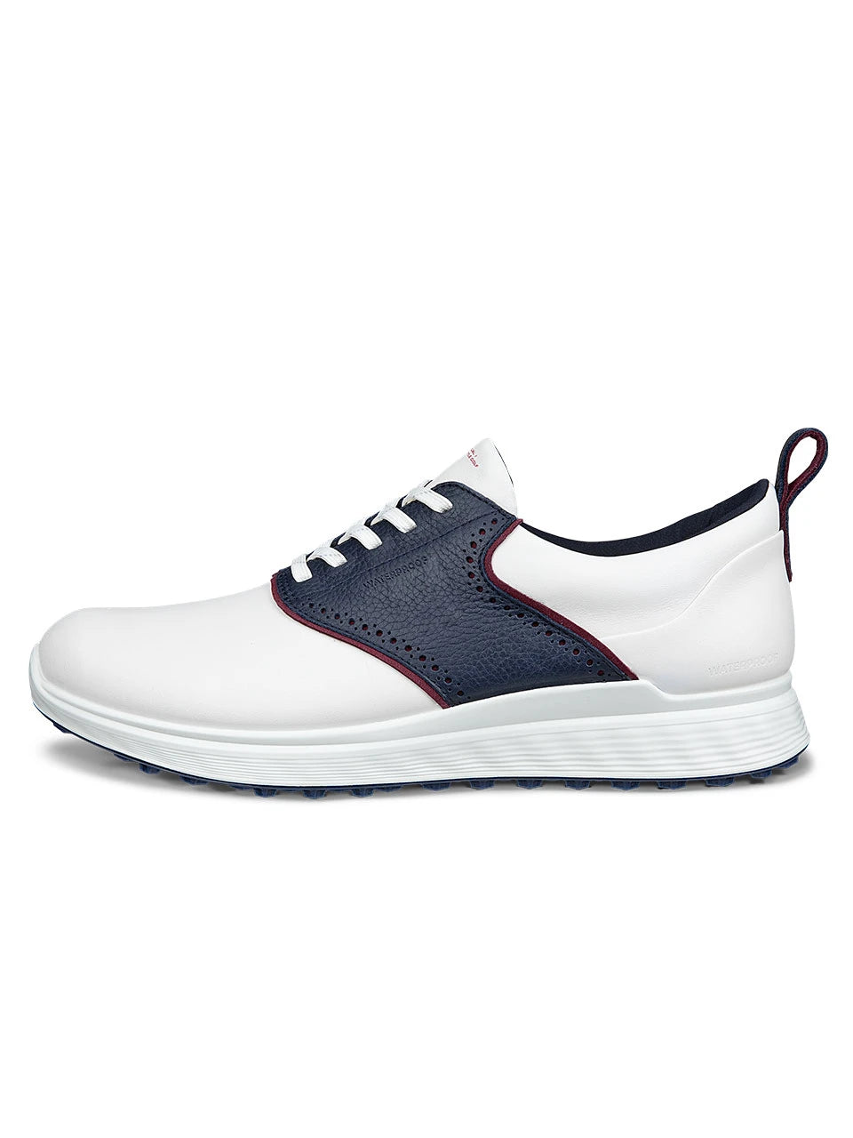 Ecco M S-Casual Golf Shoes - White/Navy