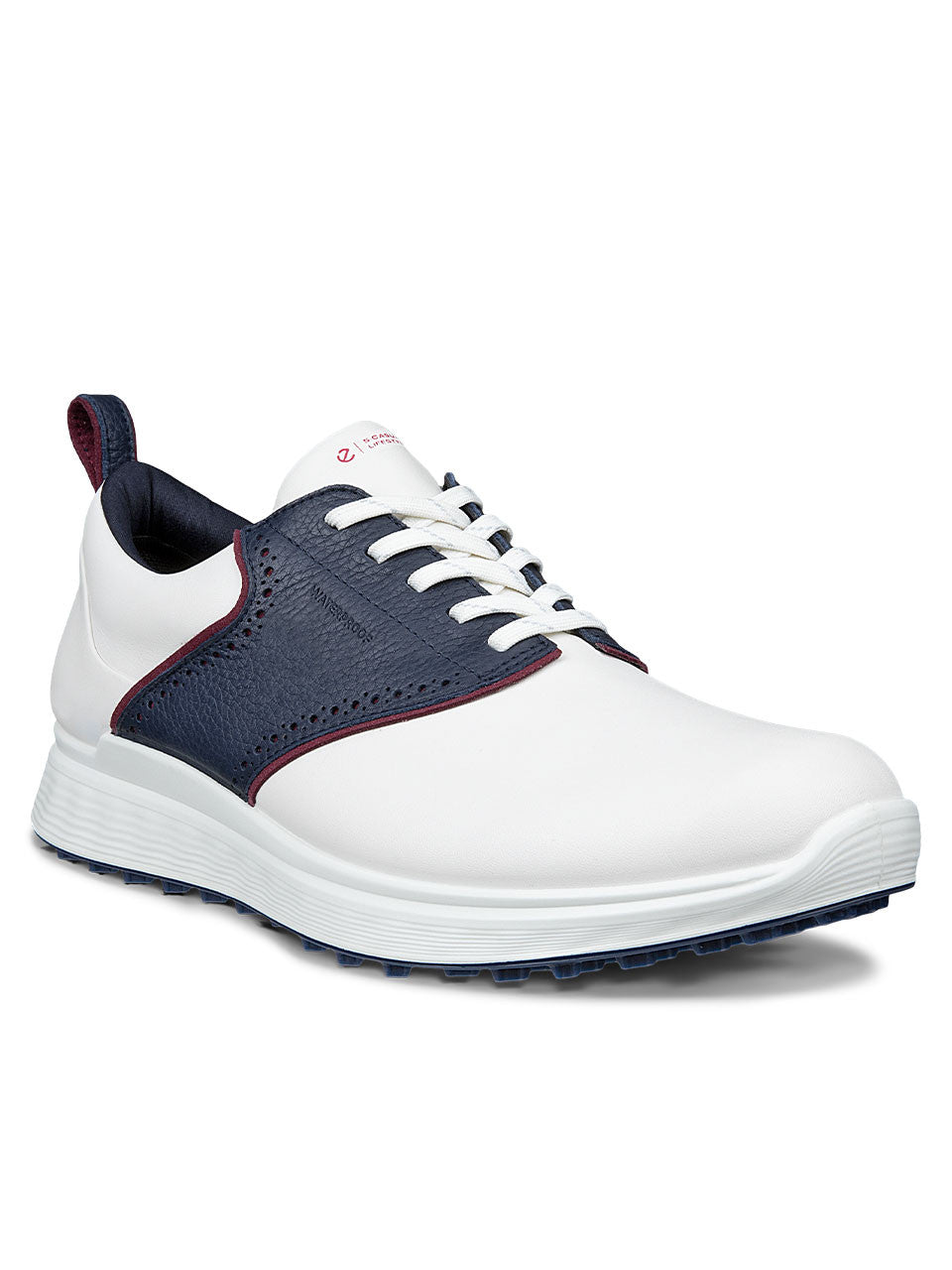 Ecco M S-Casual Golf Shoes - White/Navy