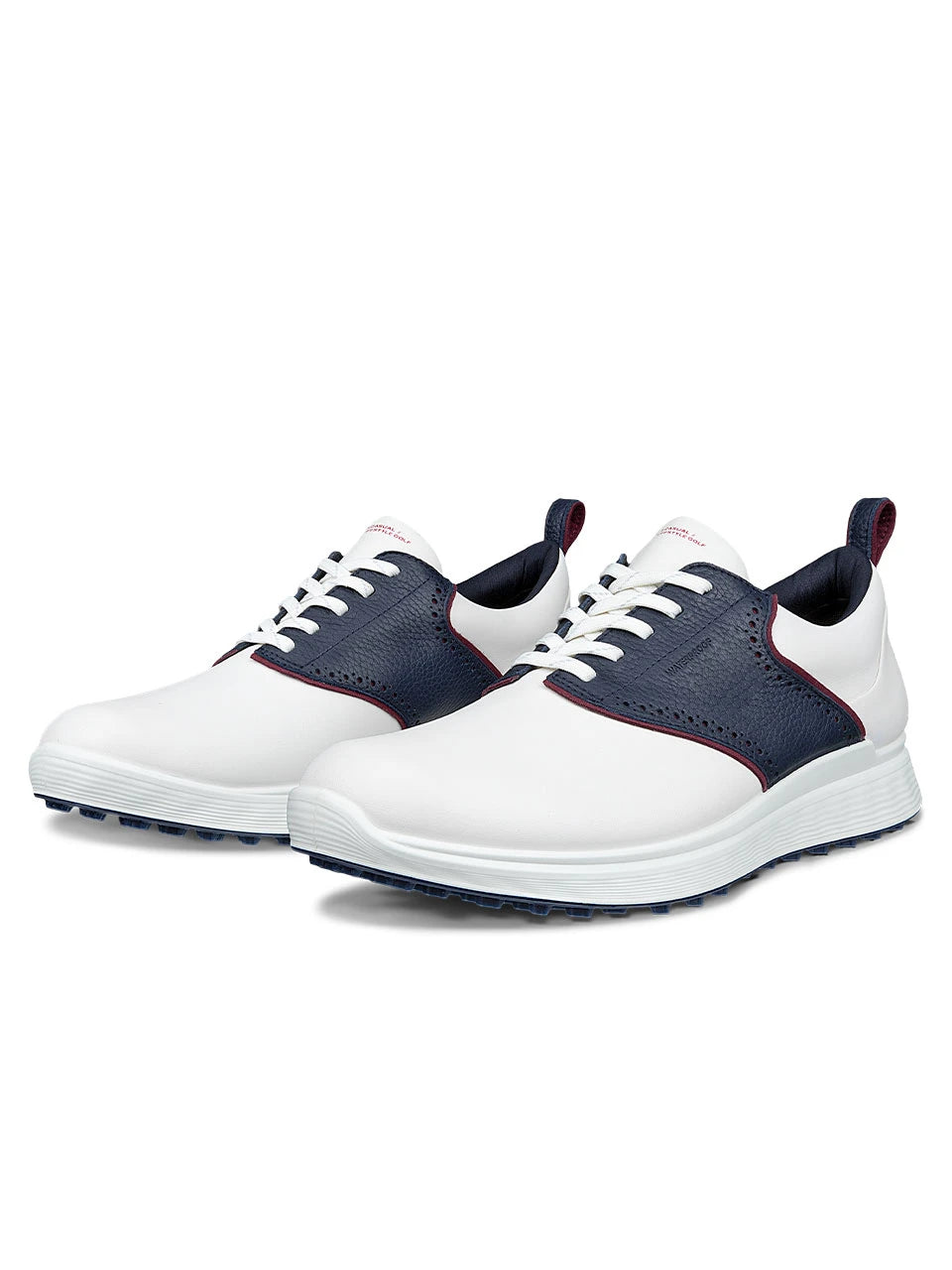 Ecco M S-Casual Golf Shoes - White/Navy