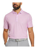 FootJoy Bird Print Lisle Polo Shirt (Athletic Fit) - Orchid/Ice Water