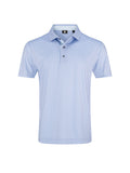 FootJoy Tee Time Lisle Polo Shirt (Athletic Fit) - Periwinkle/Ice Water