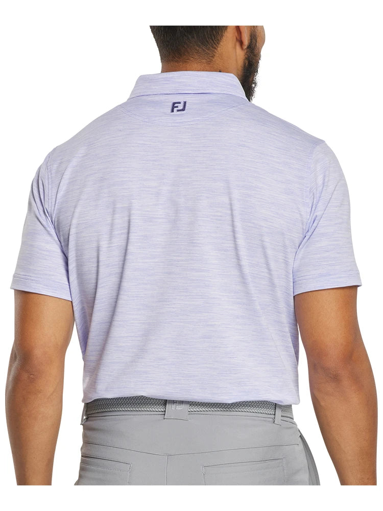 FootJoy Space Dye Lisle Polo Shirt (Athletic Fit) - Periwinkle