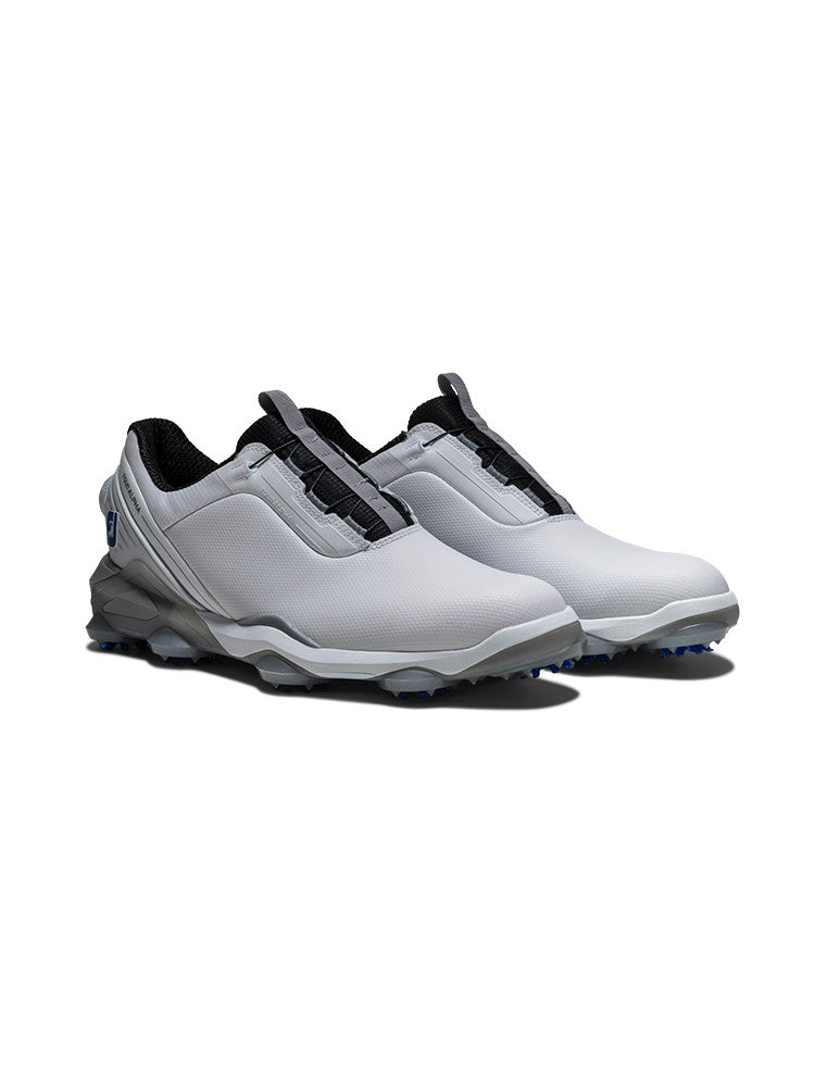 FootJoy Tour Alpha BOA Golf Shoes - White/Black/Blue