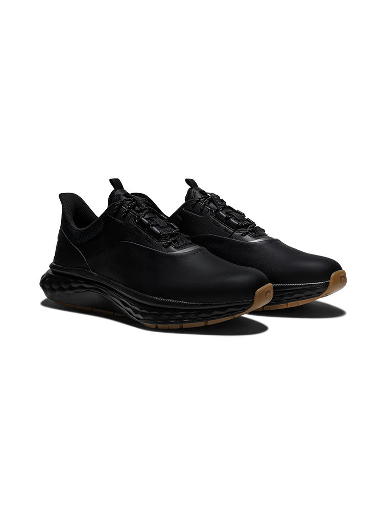 FootJoy Quantum Leather Golf Shoes - Black