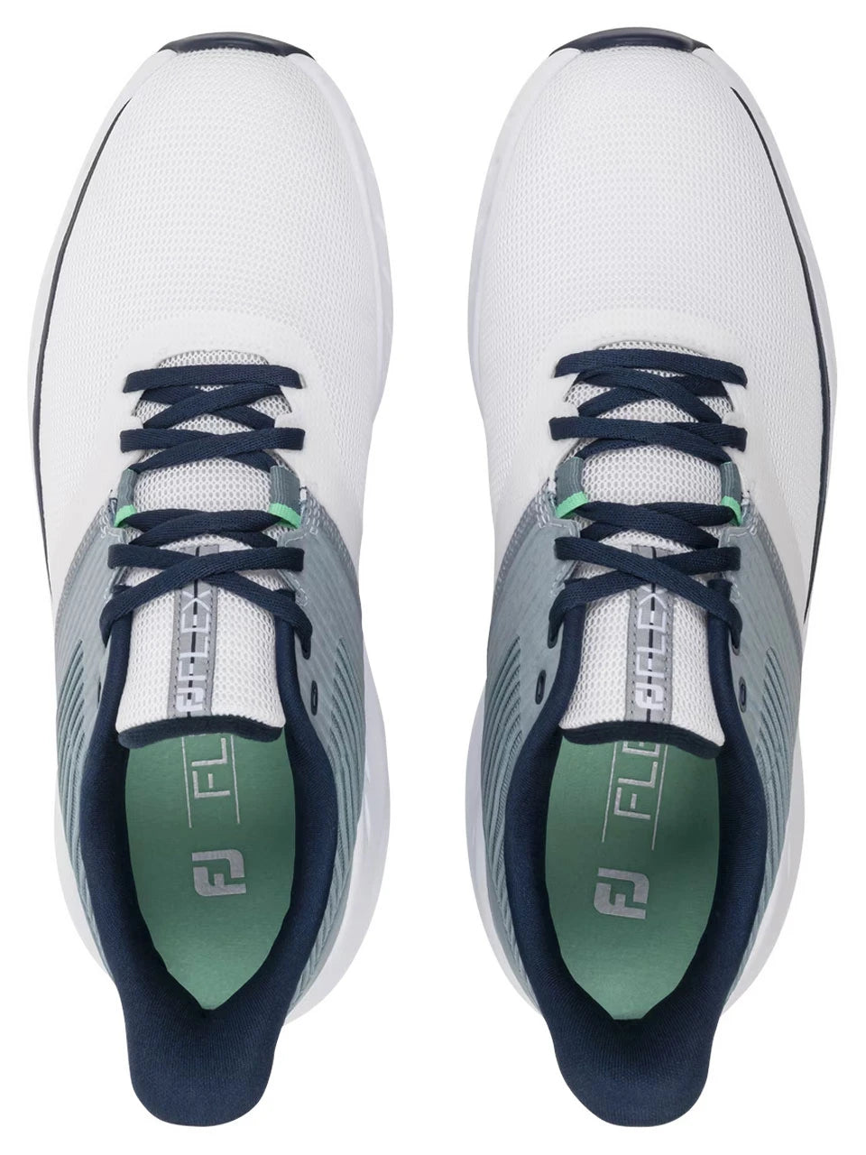 FootJoy Flex Athletic Golf Shoes - White/Blue