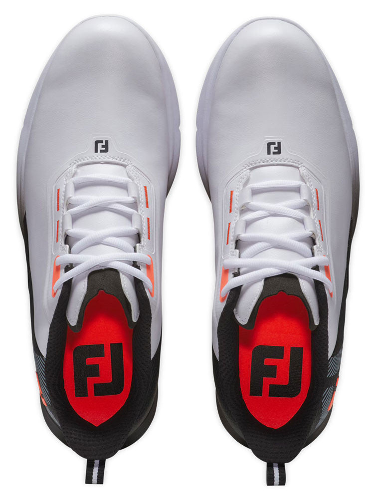 FootJoy Fuel Golf Shoes - White/Black/Coral