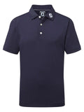 FootJoy Junior Boys Solid Pique Polo - Navy