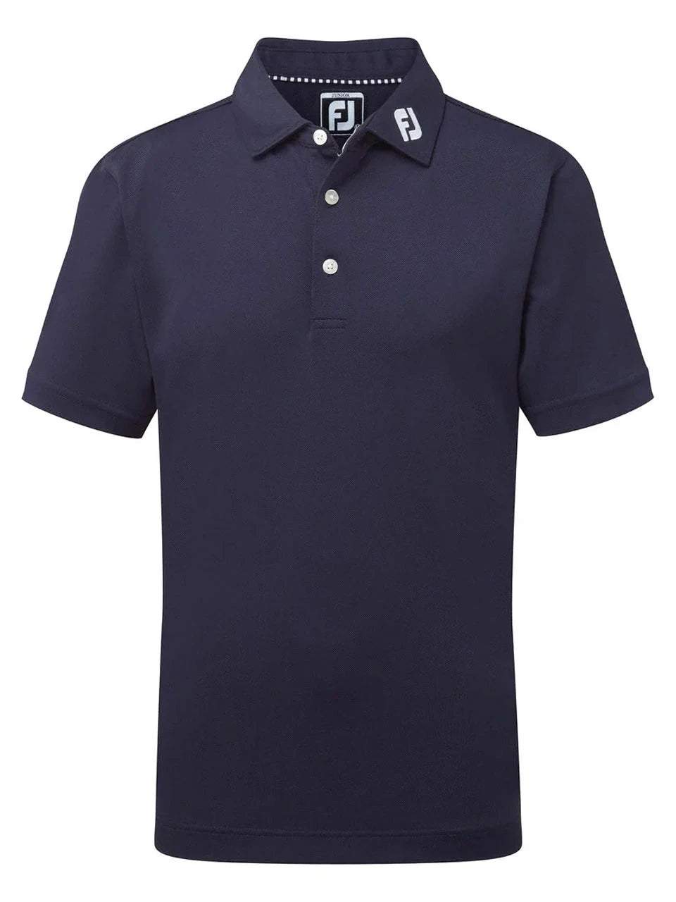 FootJoy Junior Boys Solid Pique Polo - Navy