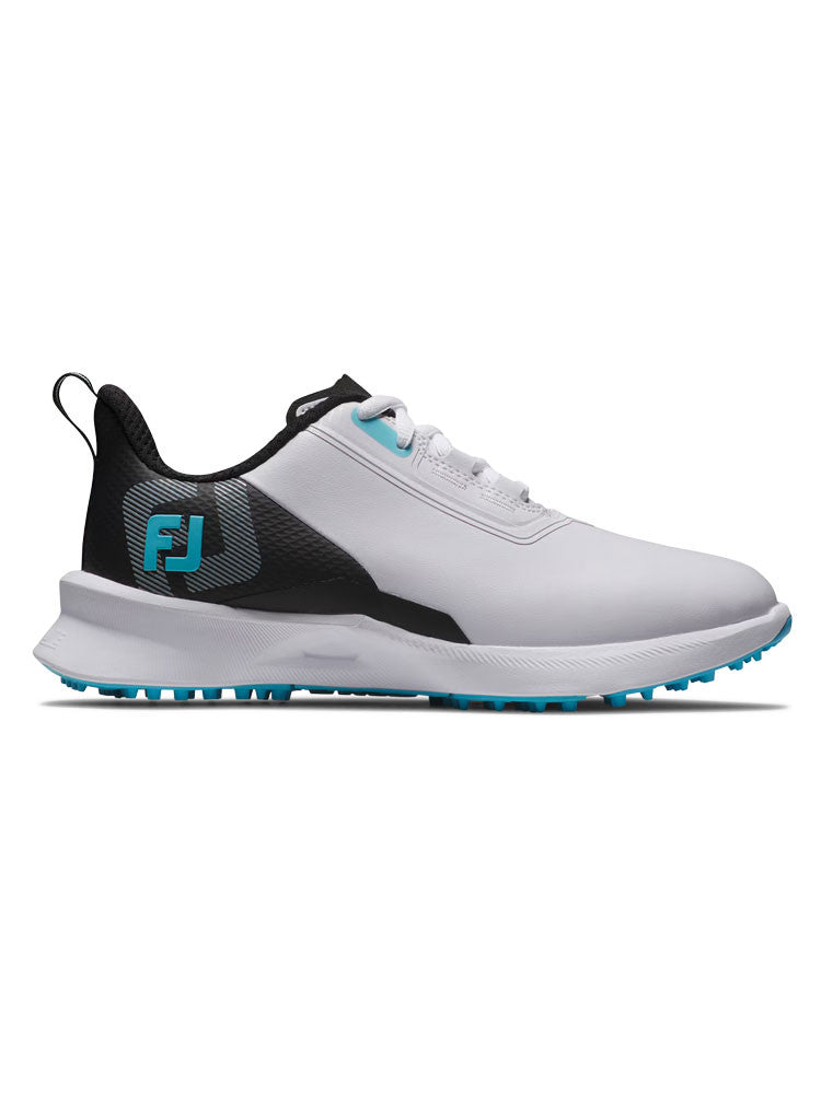 FootJoy Junior Fuel Golf Shoes - White/Black