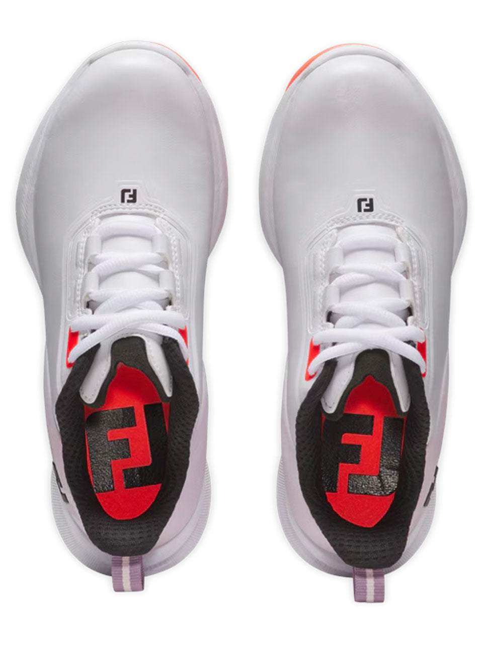 FootJoy Junior Girls Fuel Golf Shoes - White/Pink/Coral