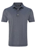 FootJoy Lisle Houndstooth Geo Print Polo (Athletic Fit) - Blk/White/Flint