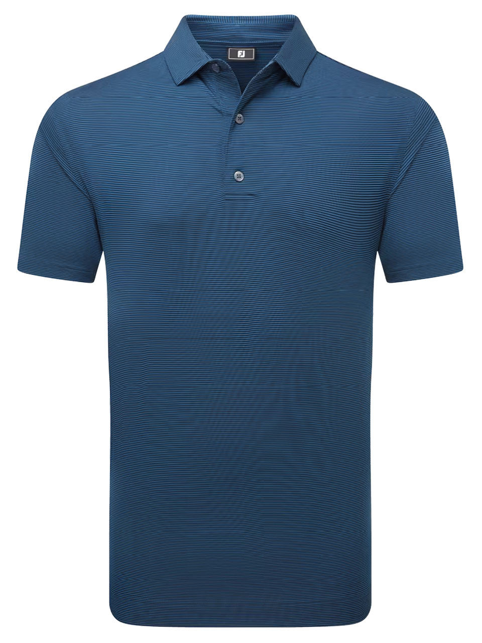 FootJoy Lisle Micro Feeder Stripe Polo Shirt (Athletic Fit) - Navy