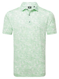 FootJoy Pop Camo Lisle Polo Shirt (Athletic Fit) - Pistachio