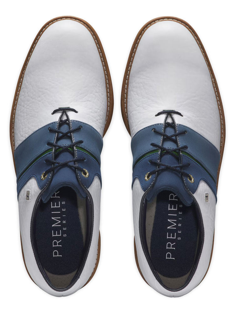 FootJoy Premiere Packard LX Golf Shoes - White/Navy